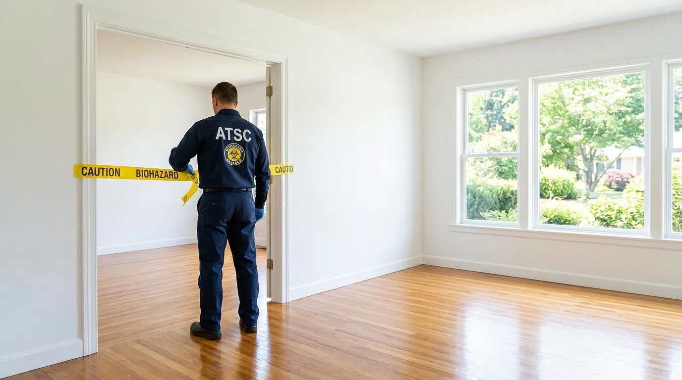 Certified biohazard cleanup crew performing Trauma Scene Cleanup in Upper West Side